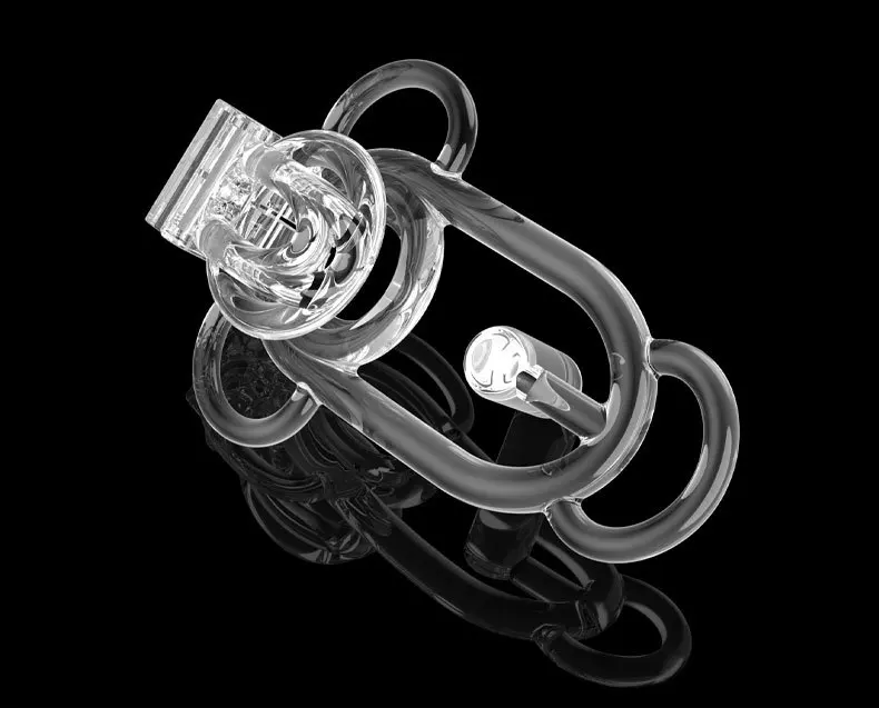 Transparenter DIY-Clip schräg