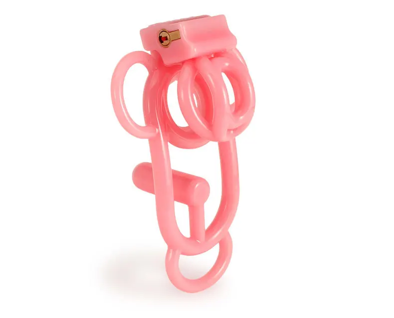 Pinker Clip mit oberem Verschluss