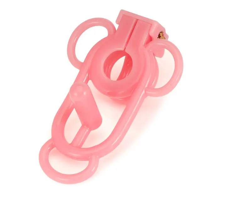 Pinker Clip im Seitenprofil
