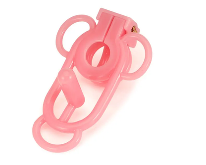 Pinker Clip im Seitenprofil