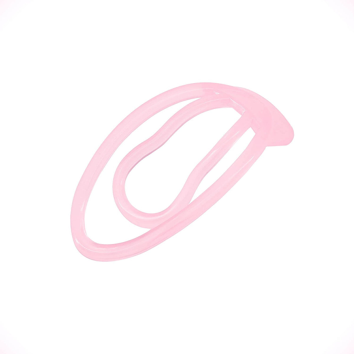 Transparent-pinker Original-Clip in Seitenansicht