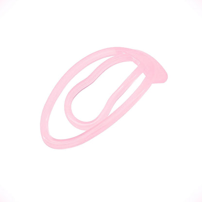 Transparent-pinker Original-Clip in Seitenansicht