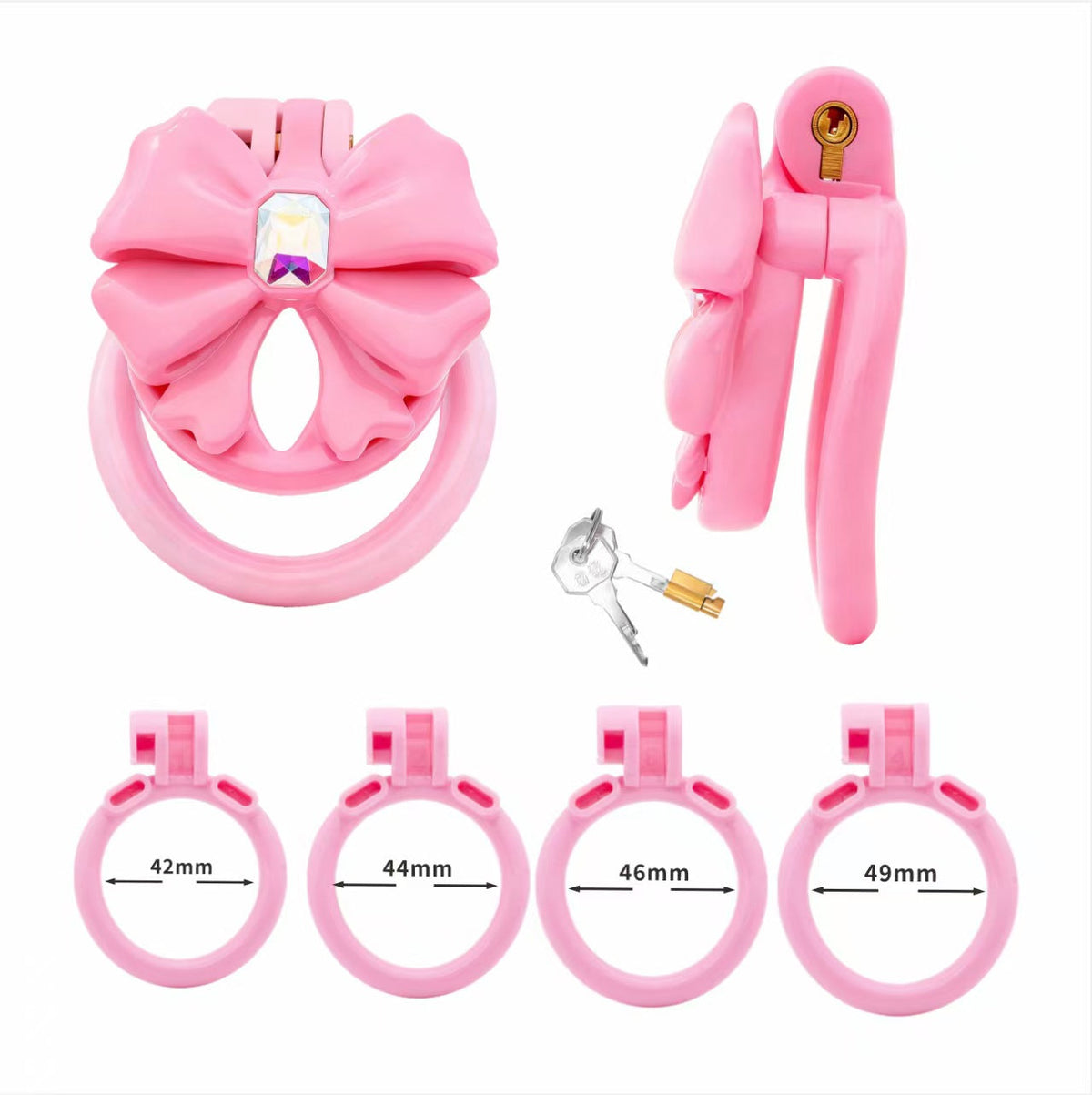 Pinkes Grundset mit vier Ringen