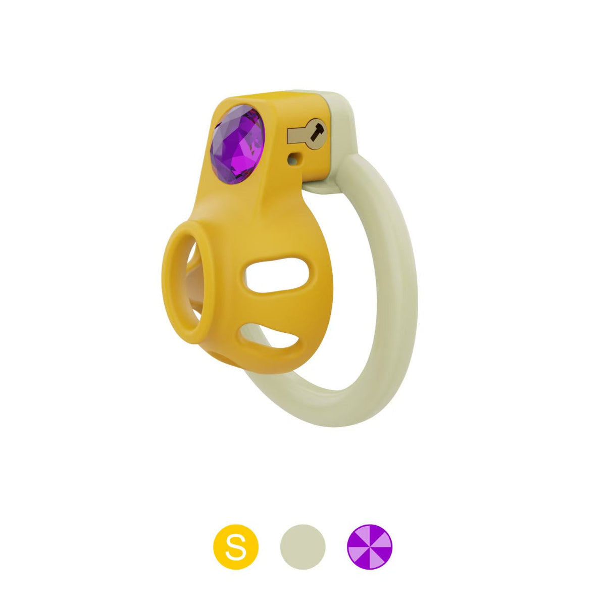 Kleine Hülle mit hellgrünem Ring