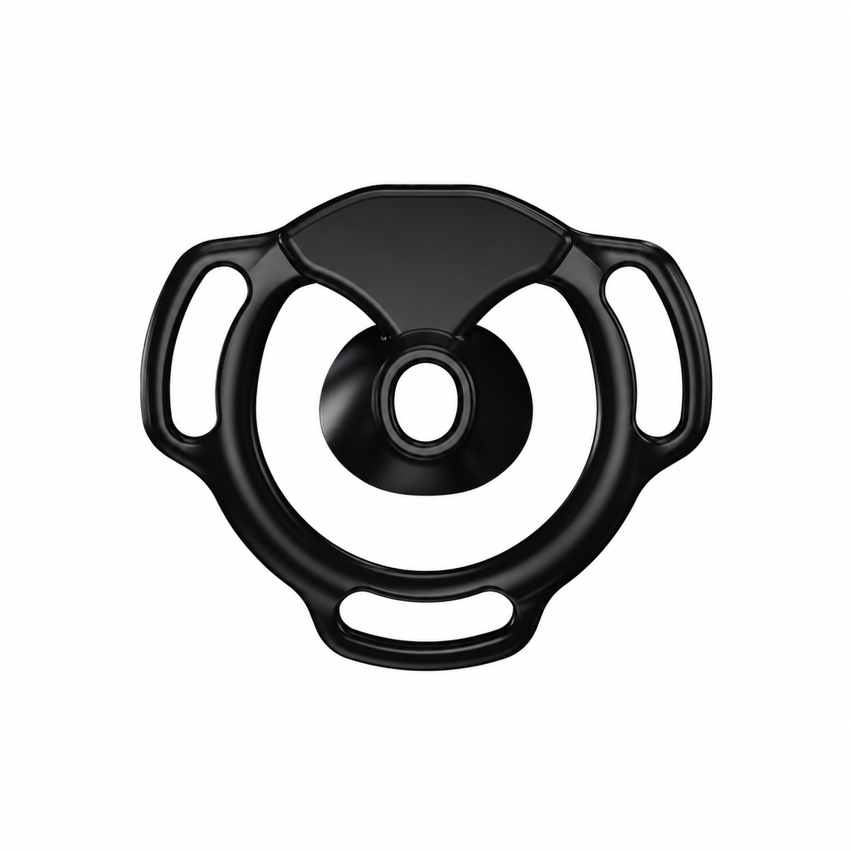 Schwarzer Halo Ring frontal