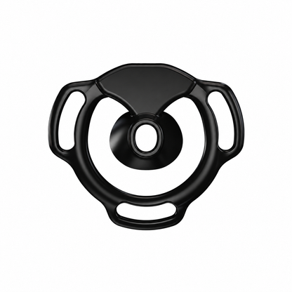 Schwarzer Halo Ring frontal