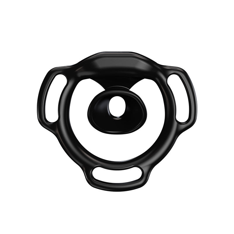Schwarzer Halo Ring von hinten
