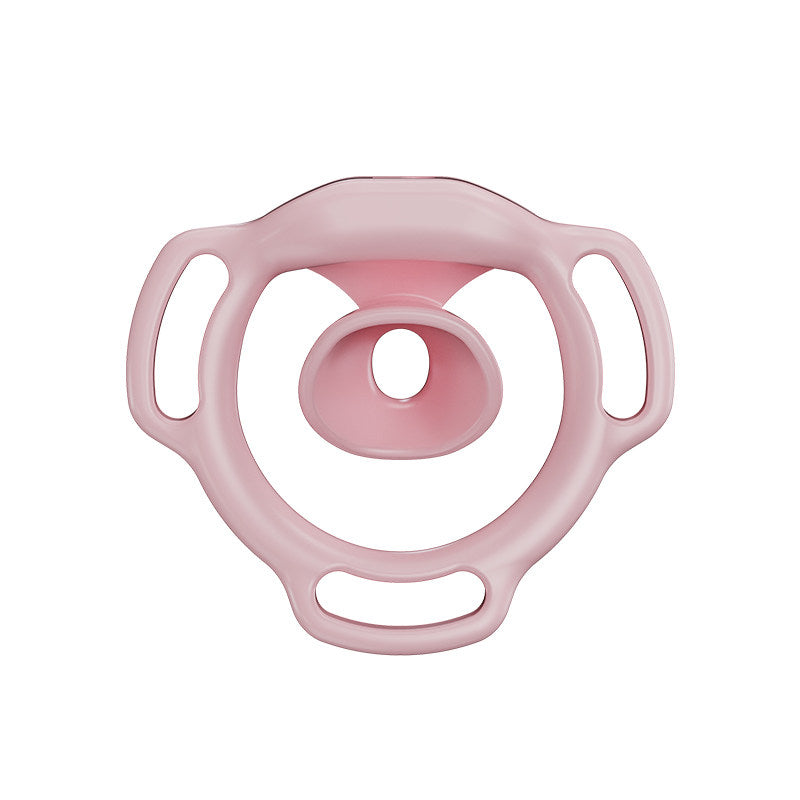 Pinker Halo Ring von hinten