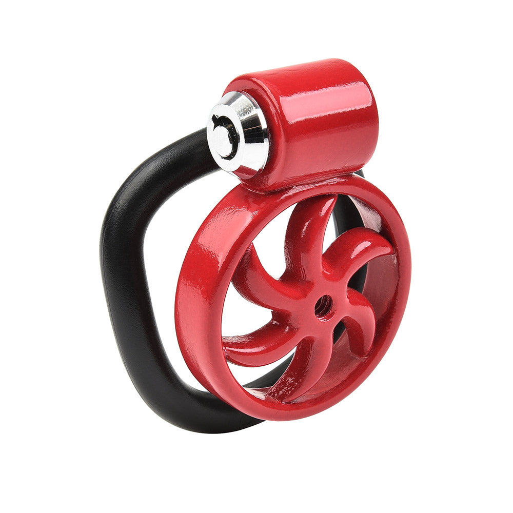Wheels-Käfig mit roter Speichenfront und schwarzem Ring