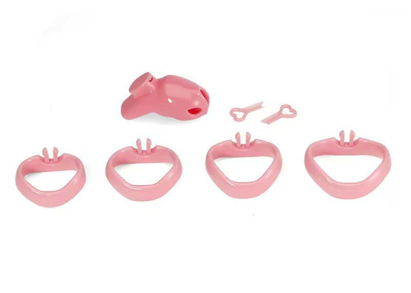 Pinkes Nano-Set mit vier Ringen