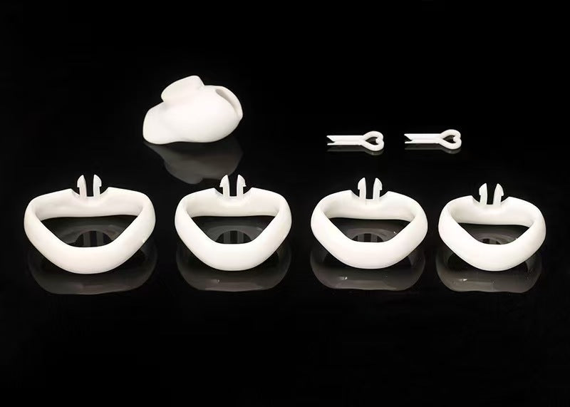 Weißes Nano-Set mit vier Ringen