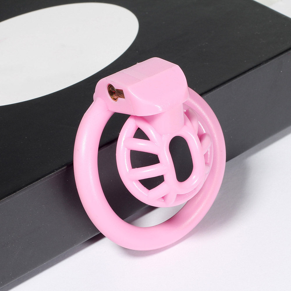 Pinker Micro-Käfig in Schrägansicht