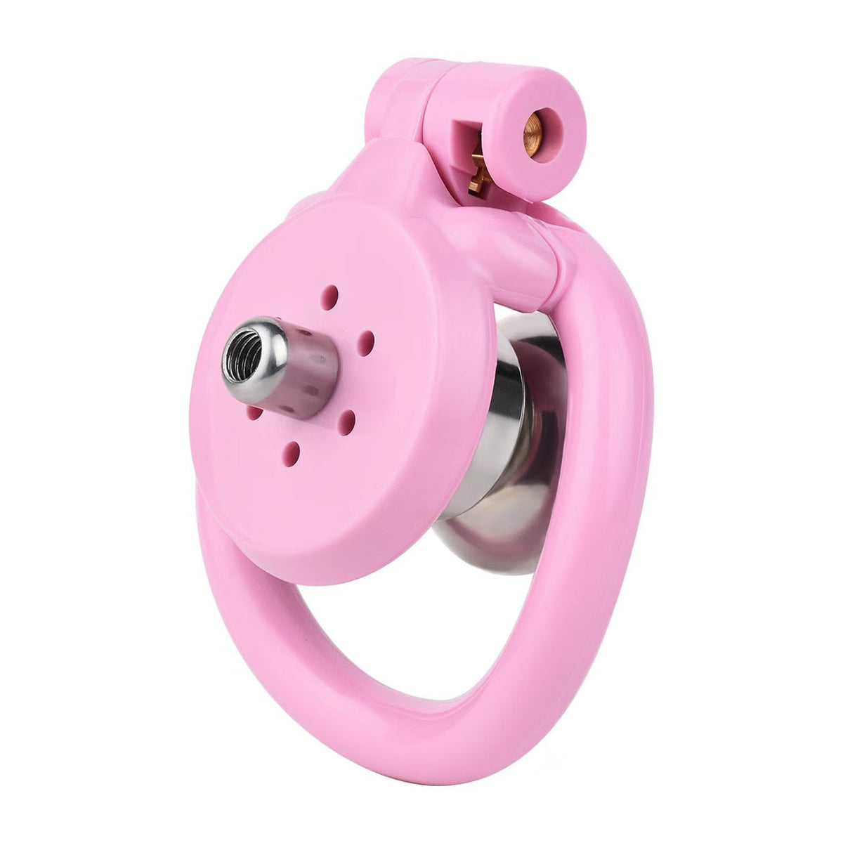 Pinker Flachkäfig mit invertiertem Metalleinsatz