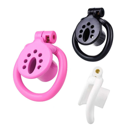 Invertierter Käfig in Pink, Schwarz und Weiß