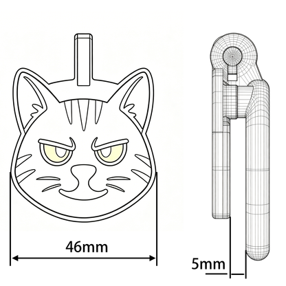 Maße der braunen Katzenfront