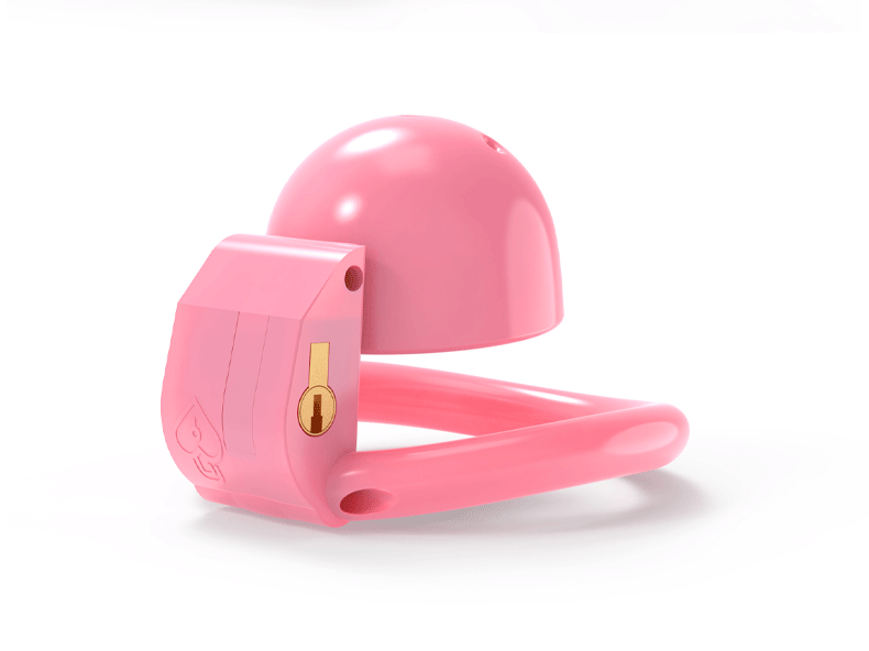 Pinker Käfig von der Seite