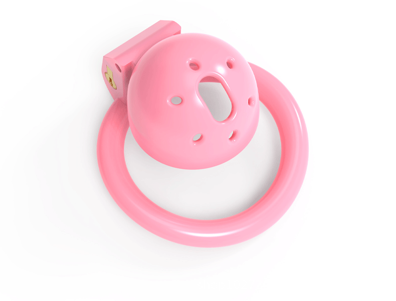 Pinke Kappe mit Mittelöffnung und Nebenöffnungen