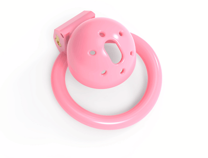 Pinke Kappe mit Mittelöffnung und Nebenöffnungen