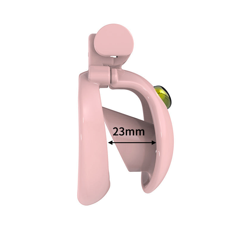 Pinke Hülle mit 23 mm markierter Tiefe