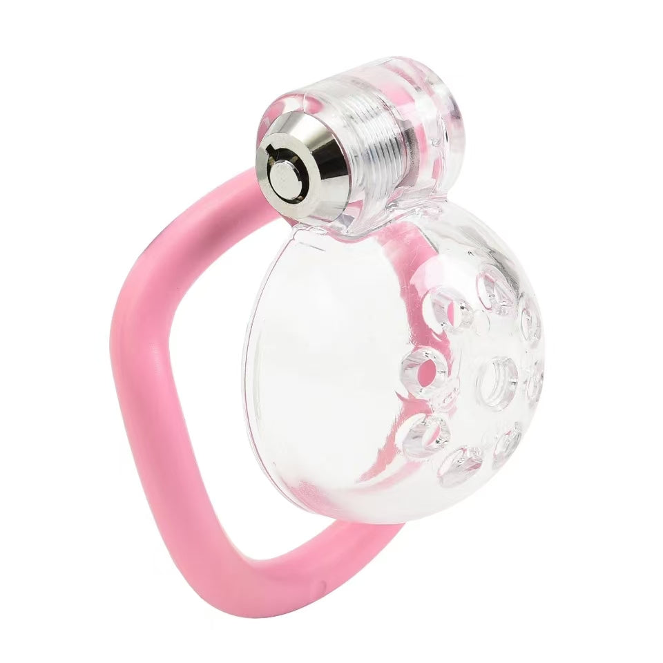 Transparente Kappe mit pinkem Basisring