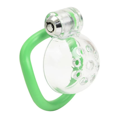 Transparente Kappe mit grünem Ring