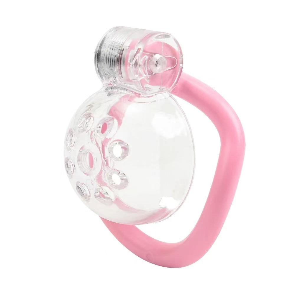 Transparente Front mit pinkem Ring