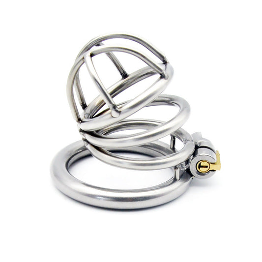 Spiral-Peniskäfig aus 304-Edelstahl mit Gitterfront