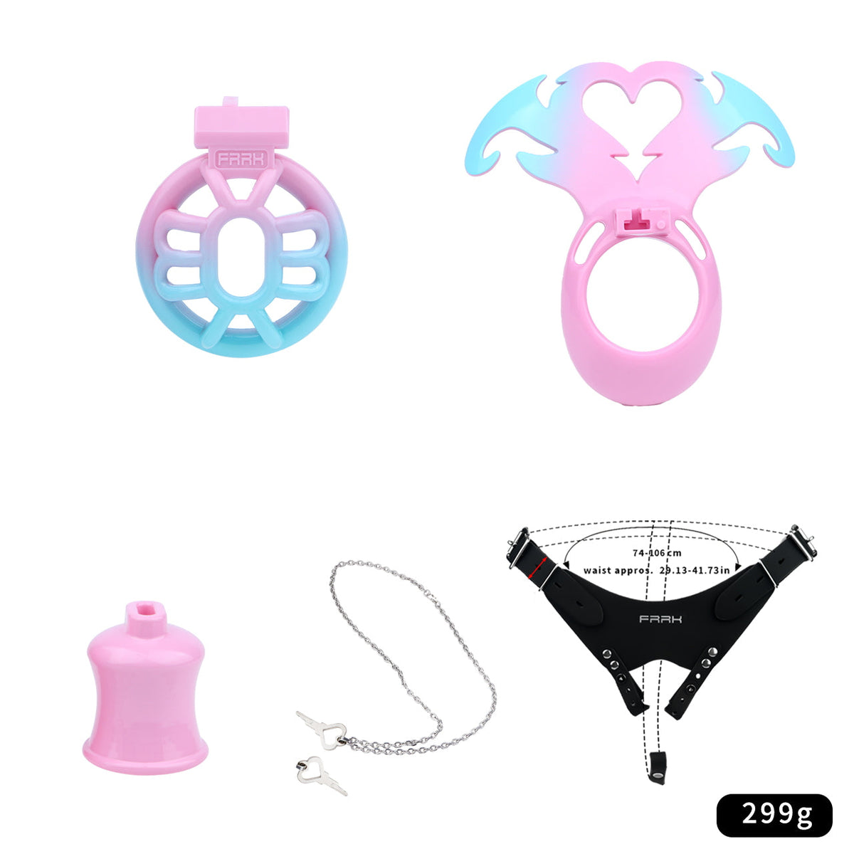 Kurzes Set mit schwarzem Haltegurt