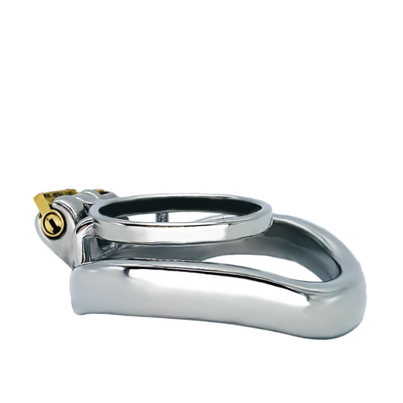 Flacher Käfigaufsatz mit gebogenem Ring von der Seite