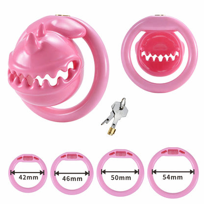 Pinkes Set mit vier Ringen