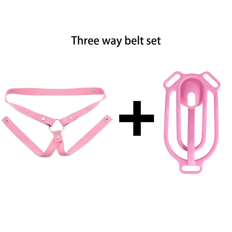 Set mit pinkem Dreipunktgurt