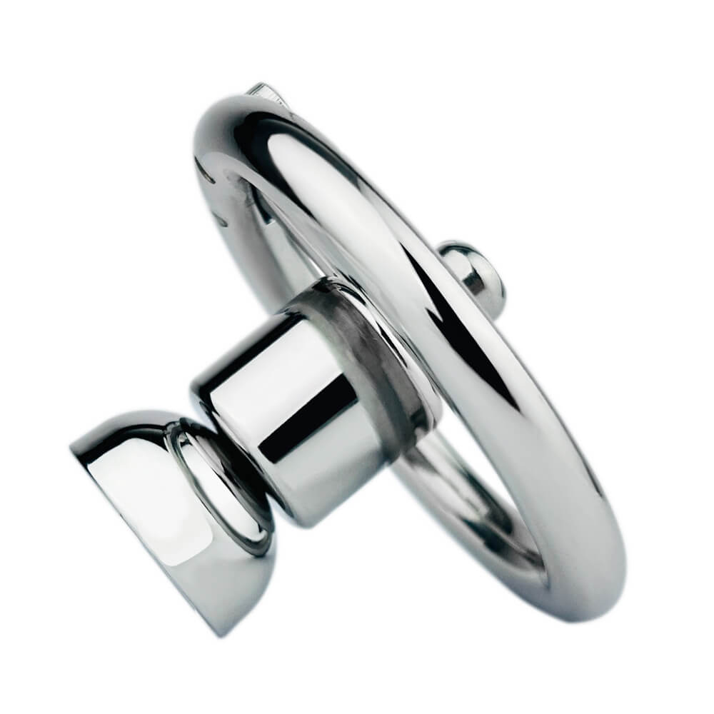 Seitliche Ansicht von Ring und Hülse