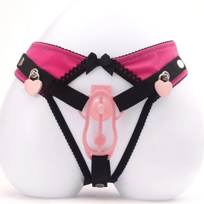 Pinker Fufu-Clip mit optionaler Halte-Unterwäsche