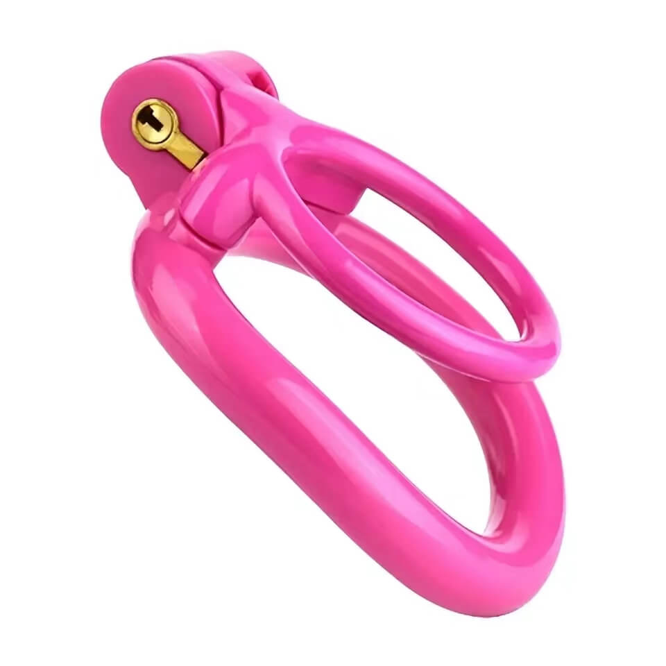 Pinker Mono-Ringkäfig mit Steckschloss