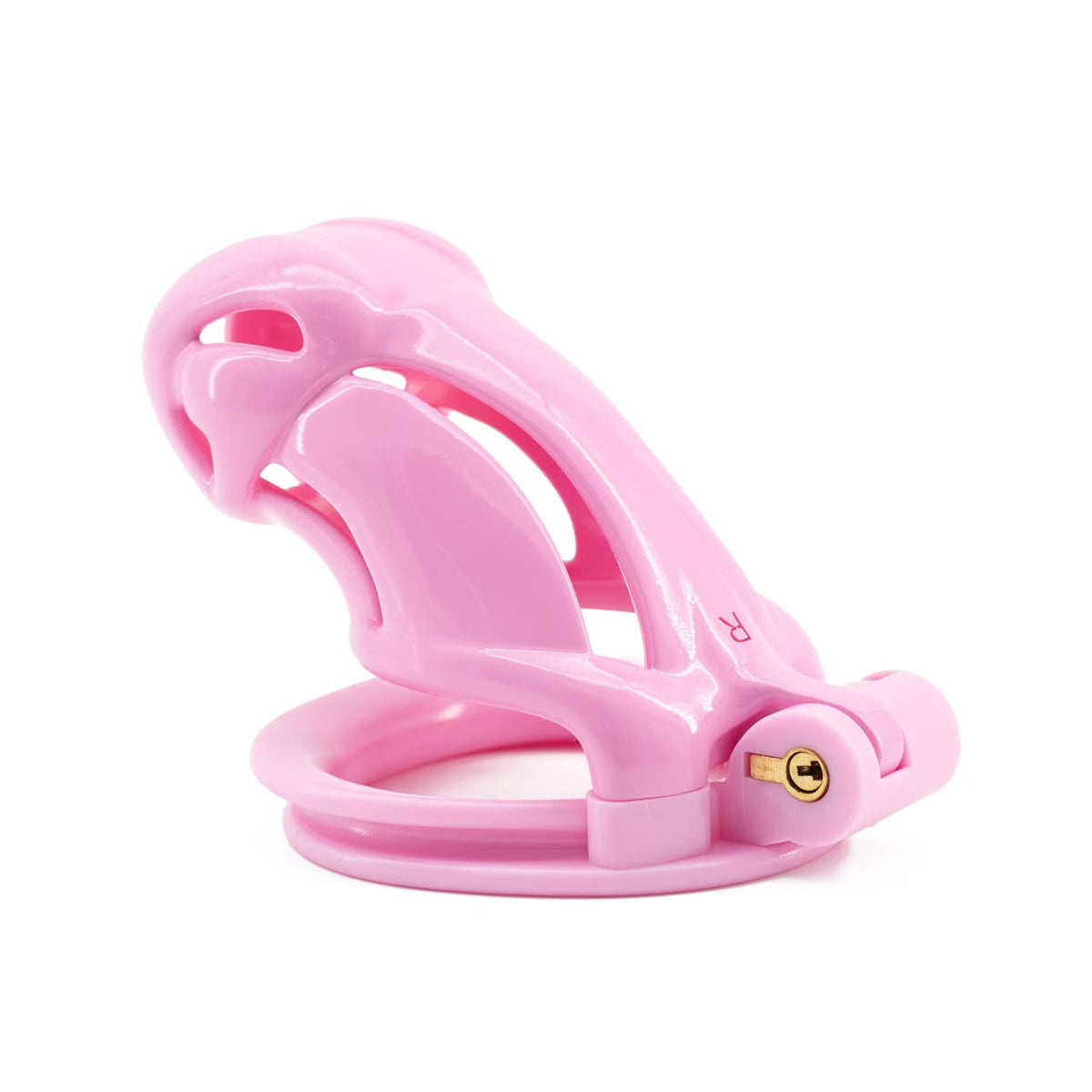 Pinker R-Plus-Käfig aufliegend