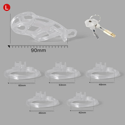Ice Vision Transparent L – 90 mm Gesamtlänge und Ringauswahl