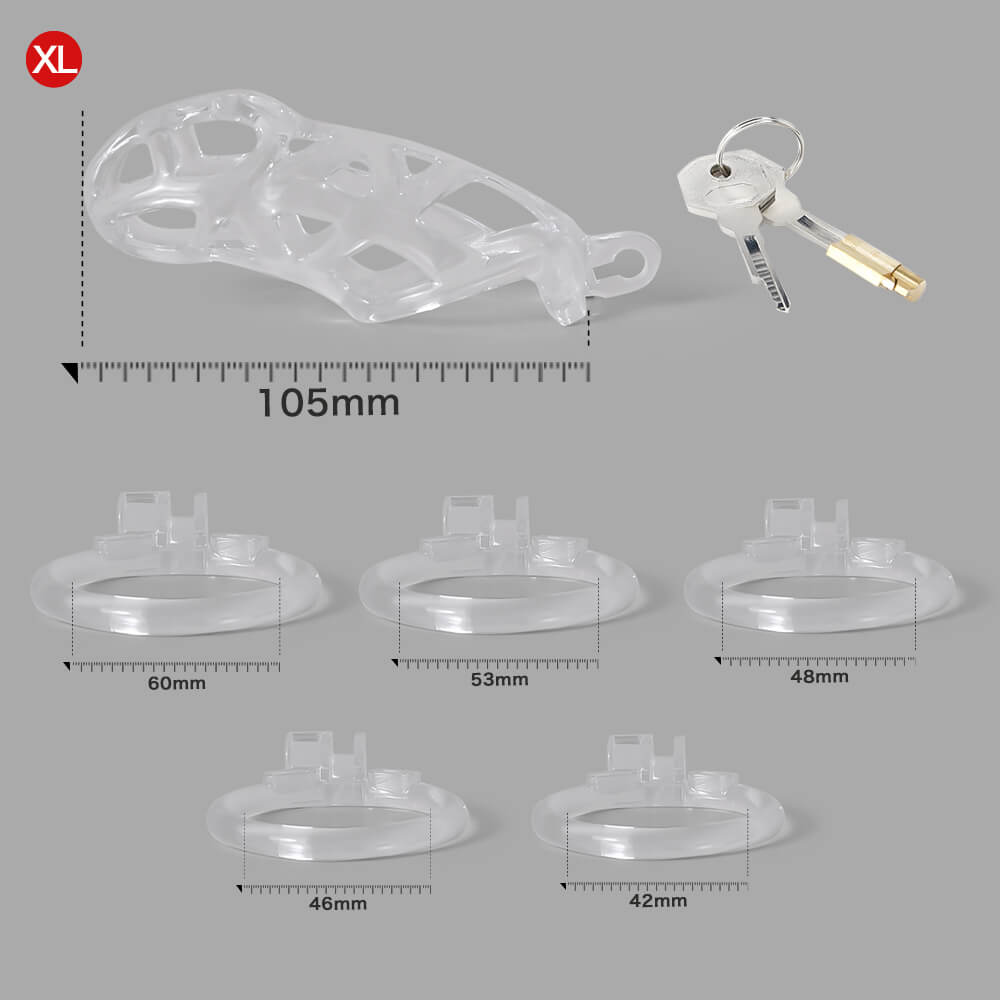 Ice Vision Transparent XL – 105 mm Gesamtlänge und Ringauswahl
