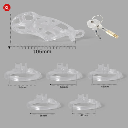 Ice Vision Transparent XL – 105 mm Gesamtlänge und Ringauswahl