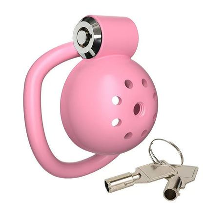 Pinker Käfig mit Schlüsseln