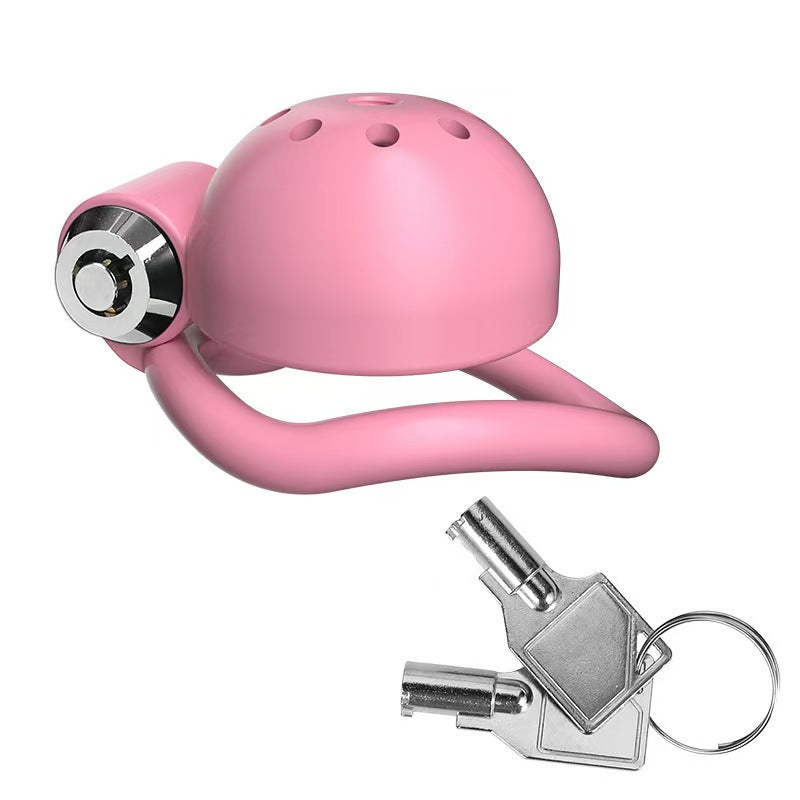 Pinke Kappe im Seitenprofil