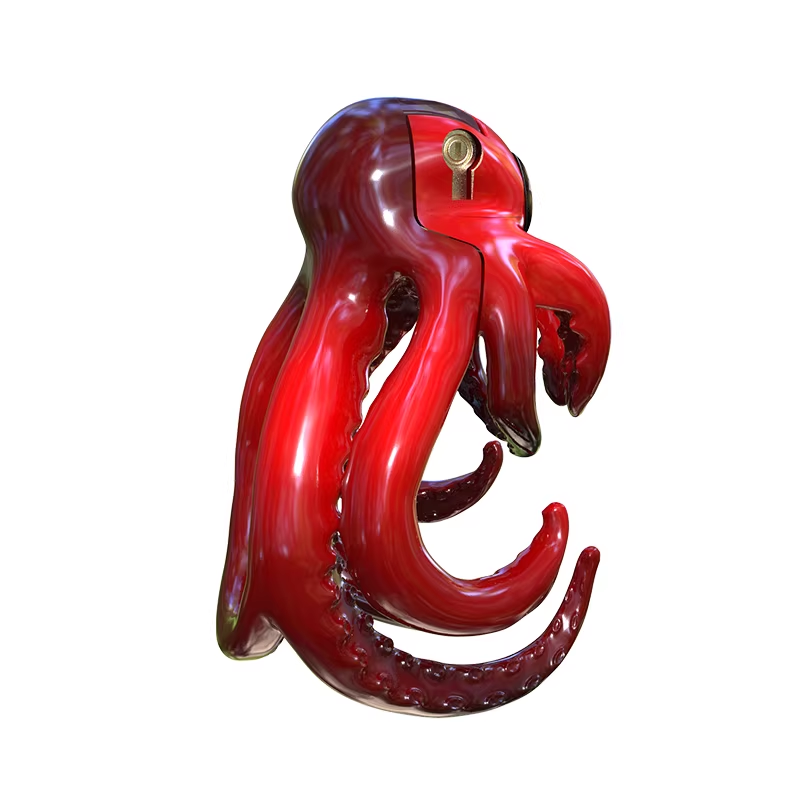 Roter Oktopus seitlich