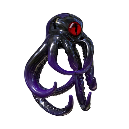 Violetter Oktopus schräg