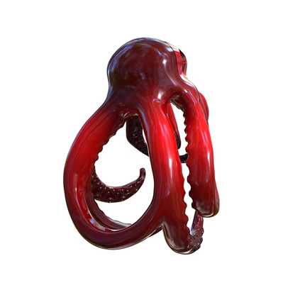 Roter Oktopus von hinten