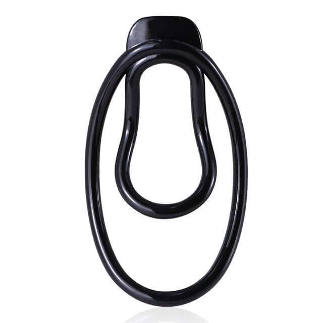 Schwarzer FuFu Panty Clip aufrecht