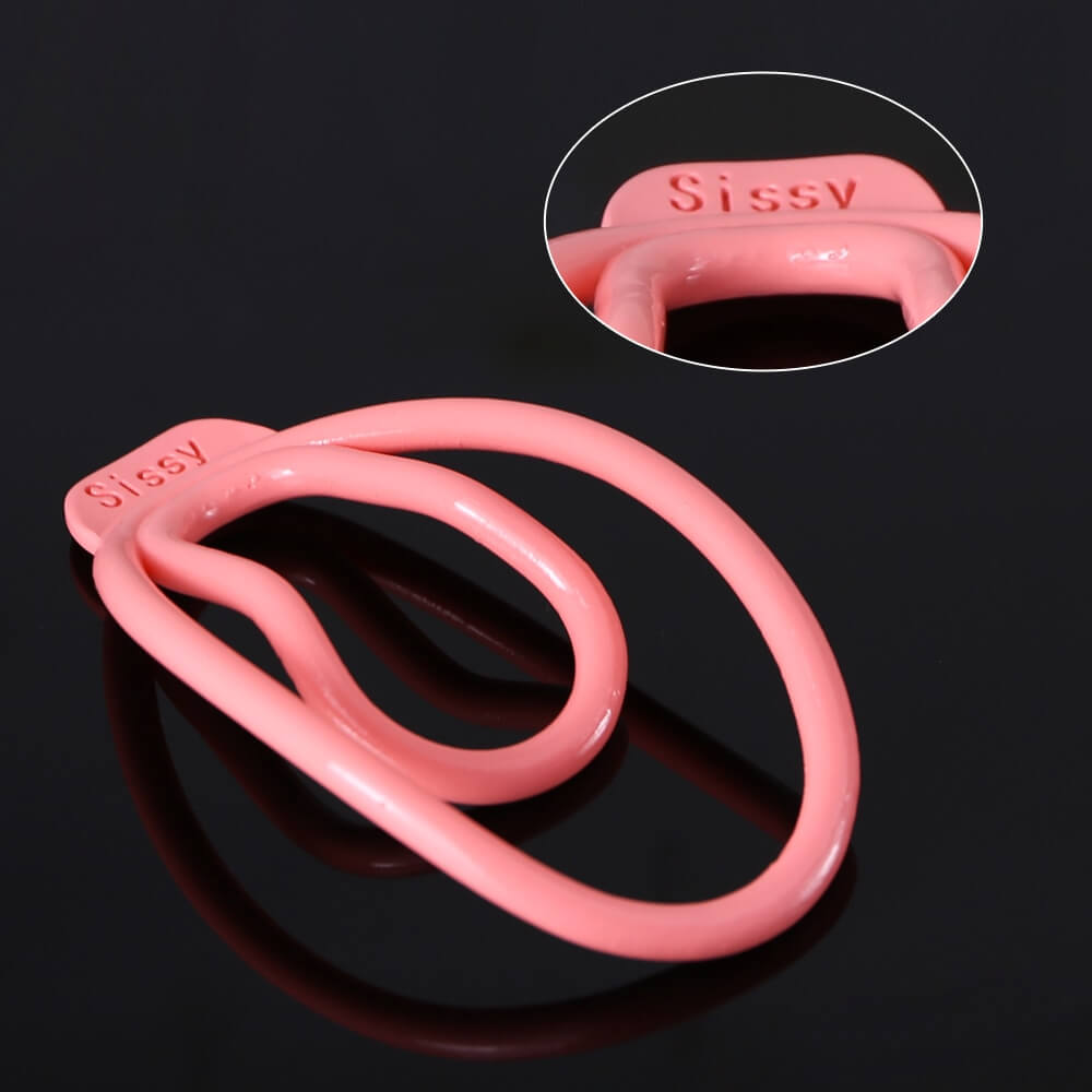 Pinker Clip mit Sissy-Schriftzug