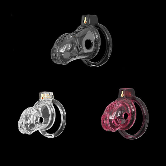 TPE-Käfig in Schwarz, Transparent und Pink