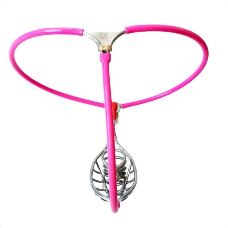 Pinker Gürtel von hinten