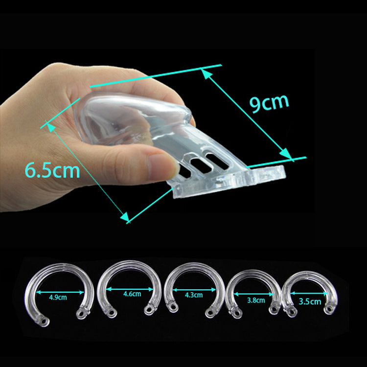 Maßbild mit 9 cm Gesamtlänge, 6,5 cm Innenlänge und fünf Ringen