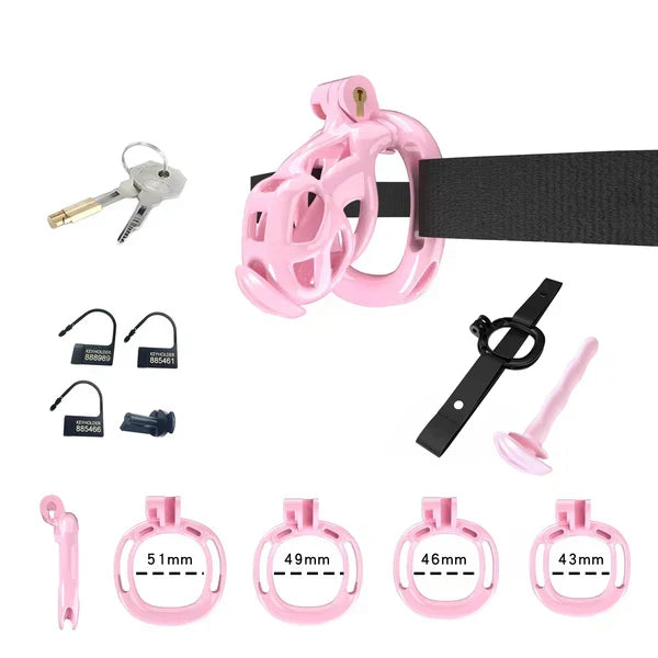 Pinkes Nano-Set mit Haltegurt