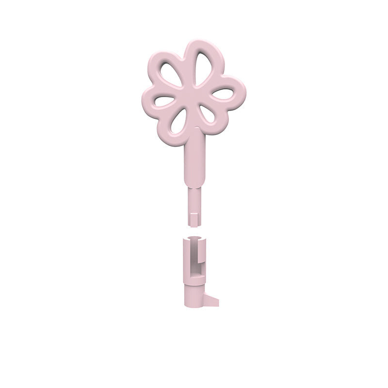 Pinke Bauteile getrennt